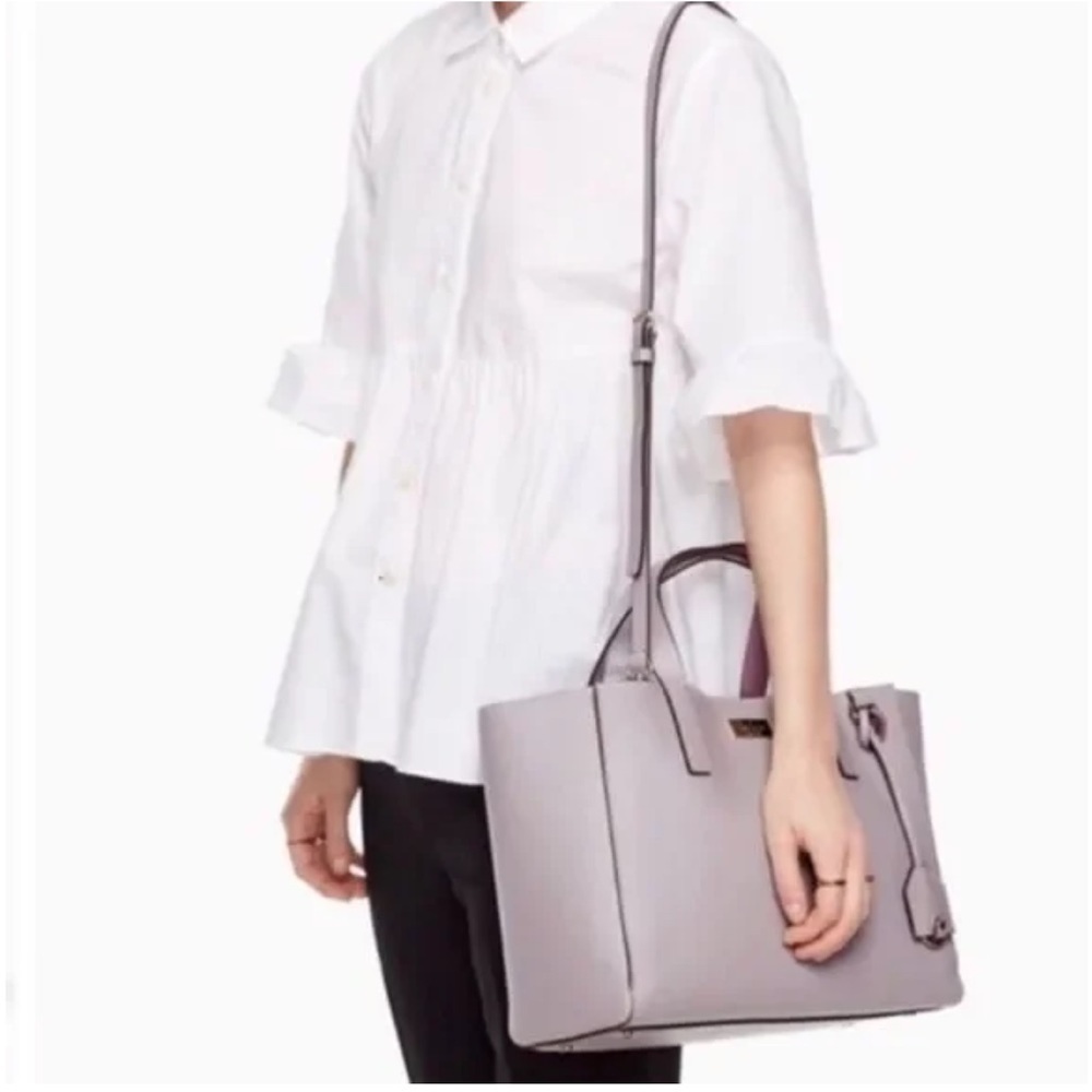Kate Spade New York Nelle Putman Drive Leather Tote EUC